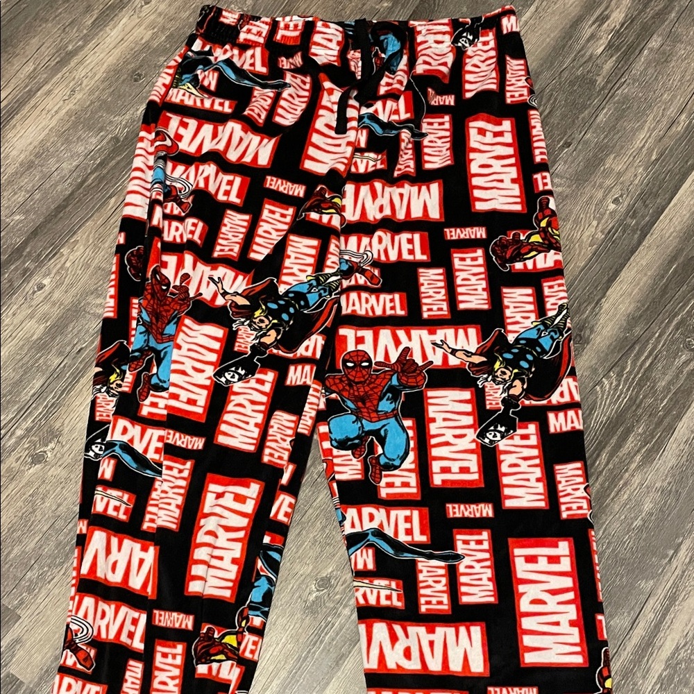 Marvel Red and Black Character Pajama Pants